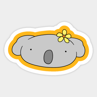 Flower Koala Face Sticker